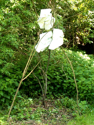 White direction marker 2004